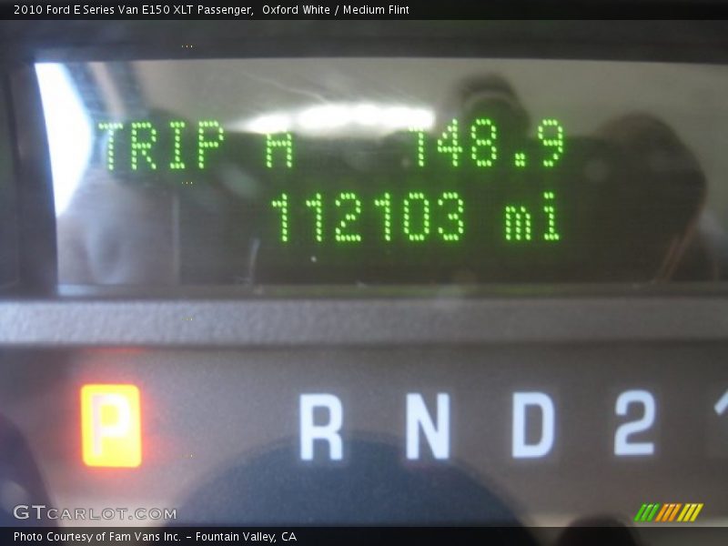 Oxford White / Medium Flint 2010 Ford E Series Van E150 XLT Passenger