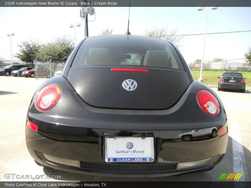 Black / Cream Beige 2008 Volkswagen New Beetle SE Coupe