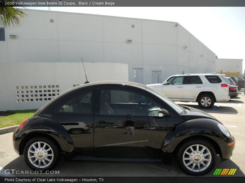 Black / Cream Beige 2008 Volkswagen New Beetle SE Coupe