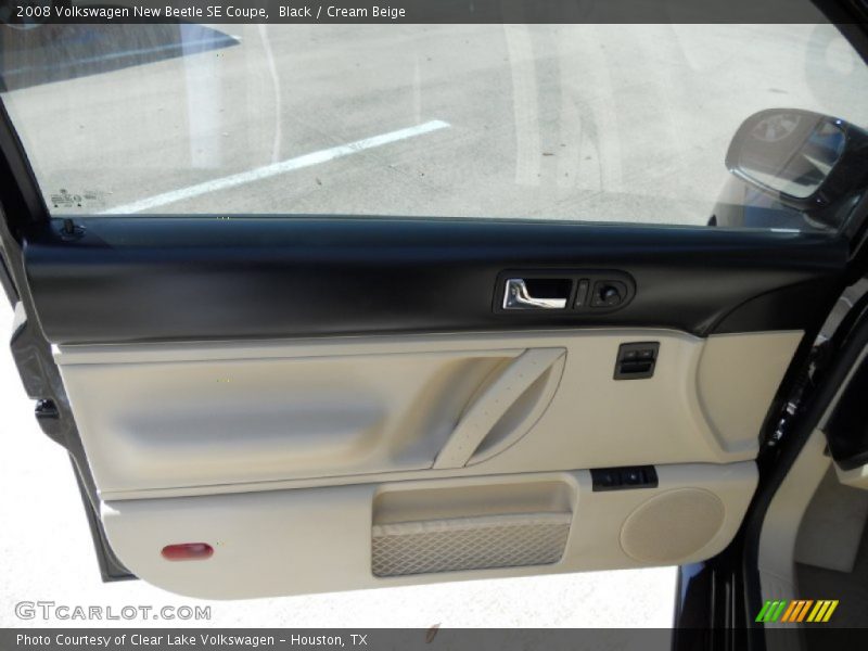 Black / Cream Beige 2008 Volkswagen New Beetle SE Coupe