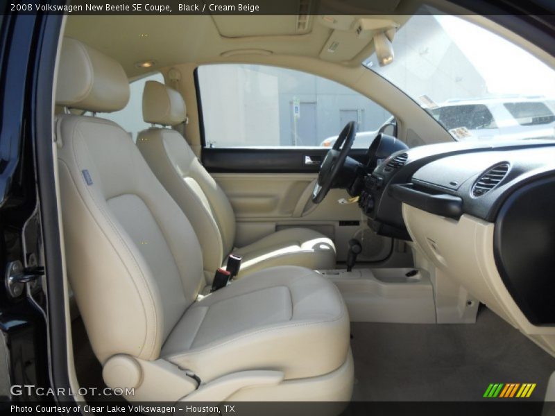 Black / Cream Beige 2008 Volkswagen New Beetle SE Coupe