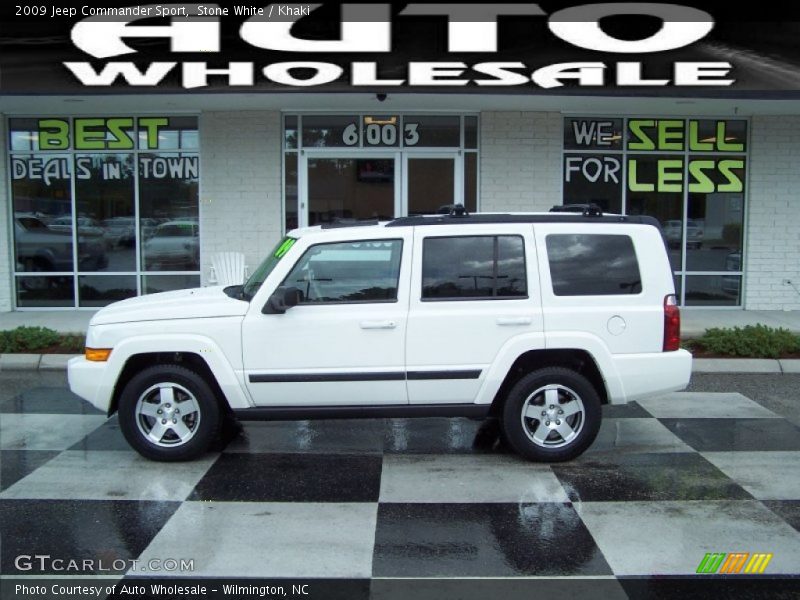 Stone White / Khaki 2009 Jeep Commander Sport
