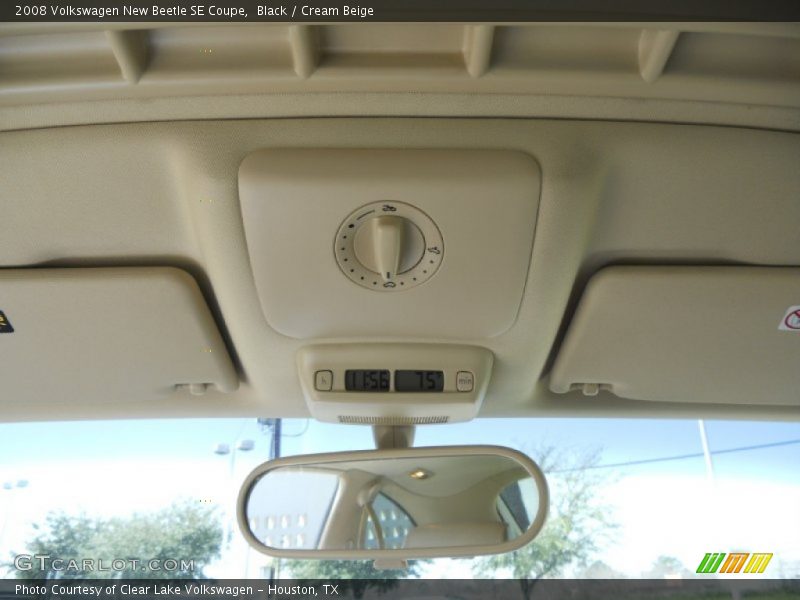 Black / Cream Beige 2008 Volkswagen New Beetle SE Coupe