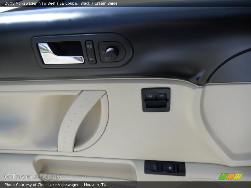 Black / Cream Beige 2008 Volkswagen New Beetle SE Coupe