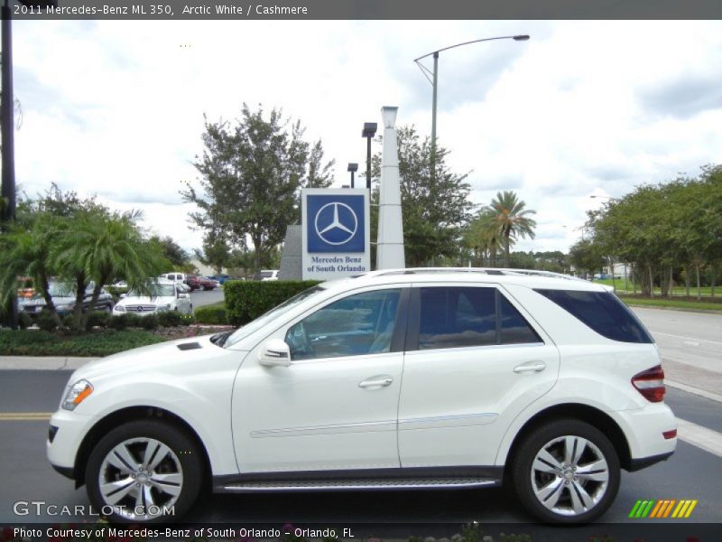 Arctic White / Cashmere 2011 Mercedes-Benz ML 350