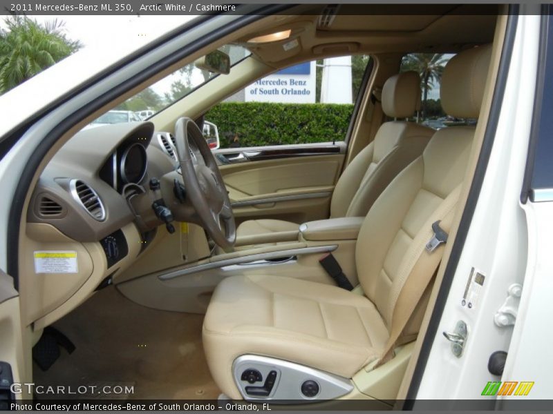 Arctic White / Cashmere 2011 Mercedes-Benz ML 350