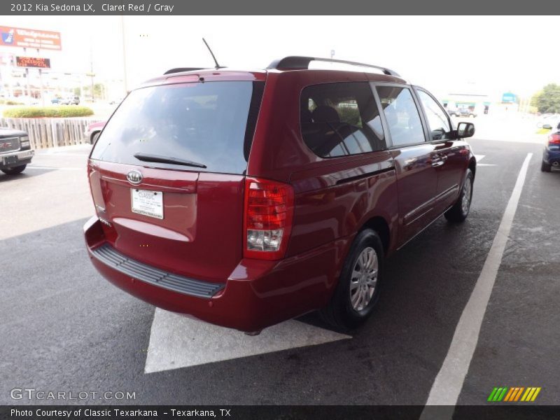 Claret Red / Gray 2012 Kia Sedona LX
