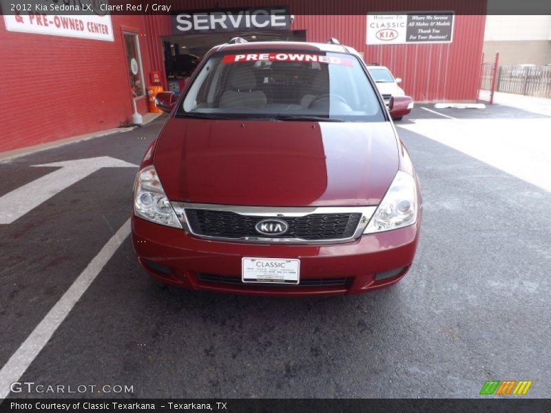 Claret Red / Gray 2012 Kia Sedona LX