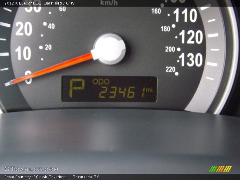 Claret Red / Gray 2012 Kia Sedona LX