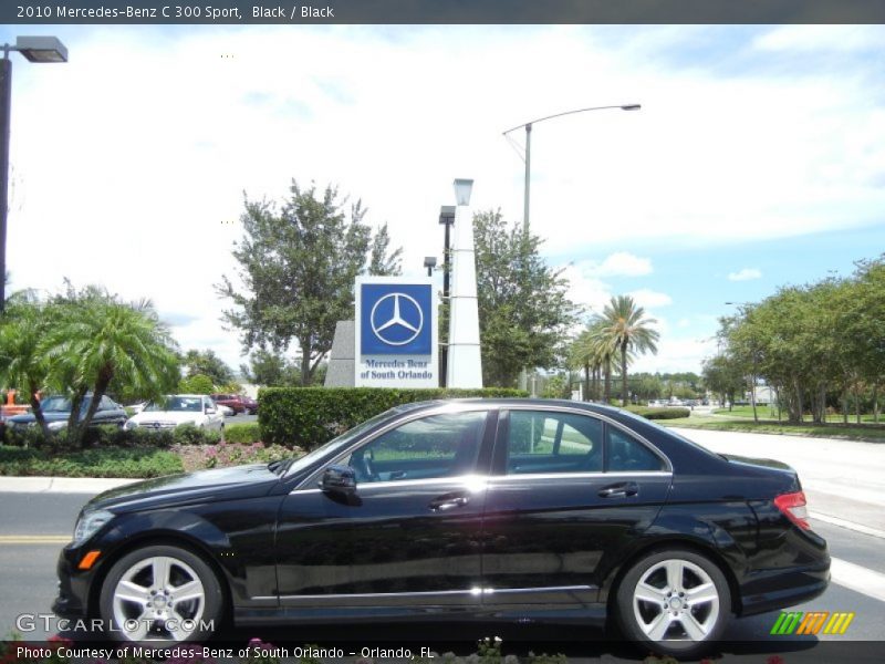 Black / Black 2010 Mercedes-Benz C 300 Sport