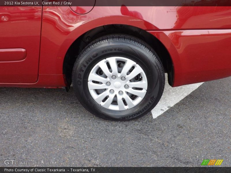 Claret Red / Gray 2012 Kia Sedona LX