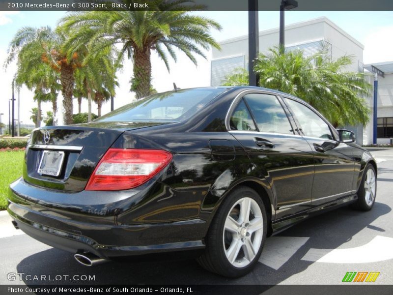 Black / Black 2010 Mercedes-Benz C 300 Sport