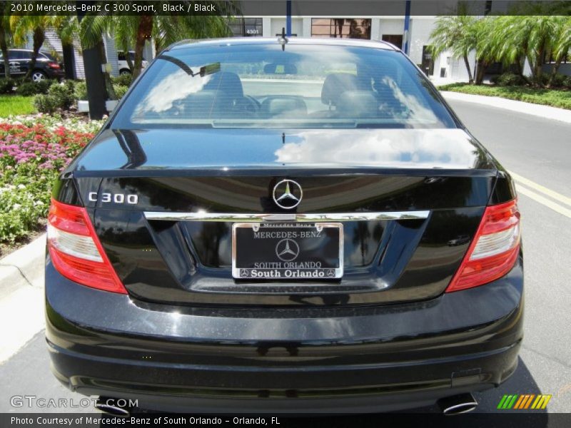 Black / Black 2010 Mercedes-Benz C 300 Sport