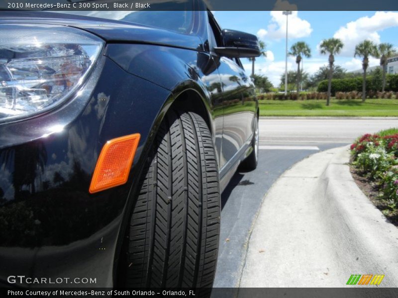 Black / Black 2010 Mercedes-Benz C 300 Sport