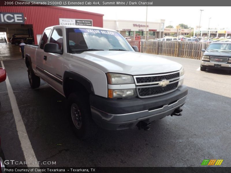Summit White / Dark Charcoal 2006 Chevrolet Silverado 2500HD LS Extended Cab 4x4