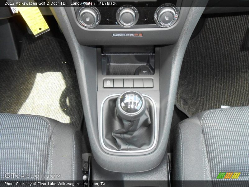  2013 Golf 2 Door TDI 6 Speed Tiptronic Automatic Shifter