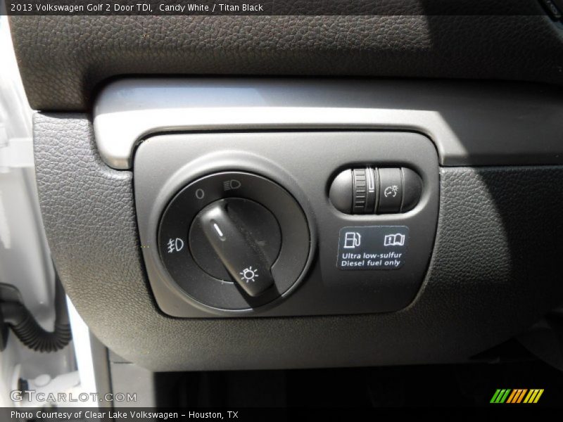 Controls of 2013 Golf 2 Door TDI