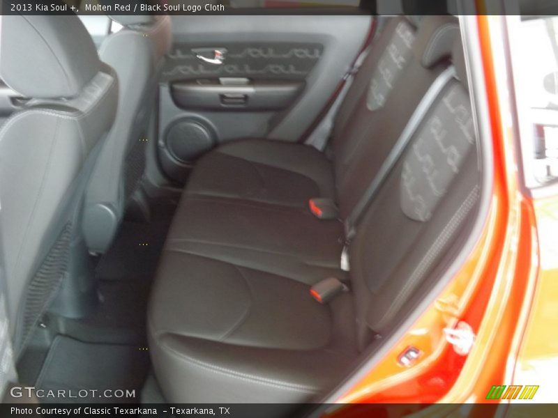 Molten Red / Black Soul Logo Cloth 2013 Kia Soul +