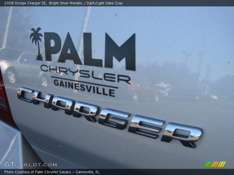Bright Silver Metallic / Dark/Light Slate Gray 2008 Dodge Charger SE