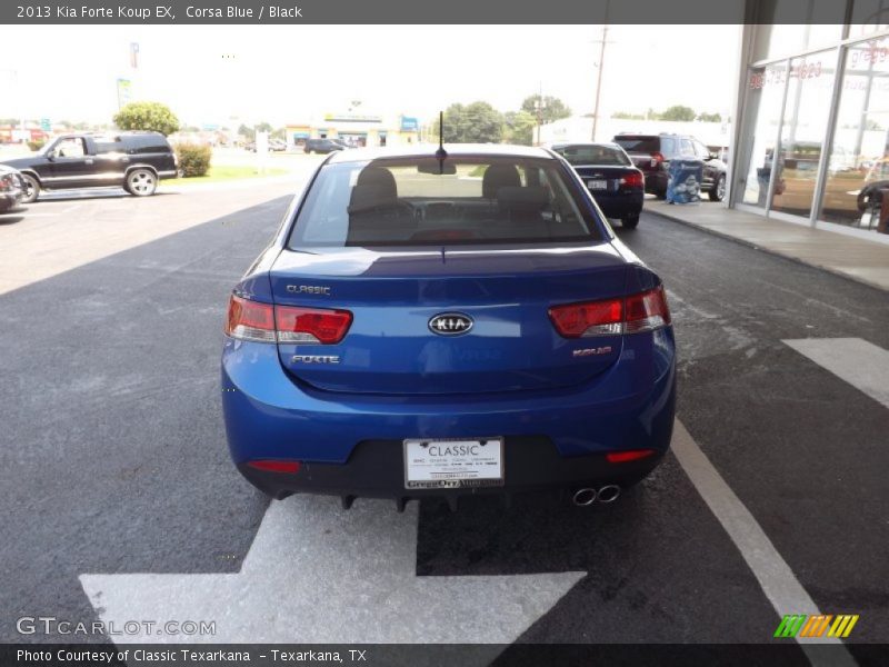 Corsa Blue / Black 2013 Kia Forte Koup EX