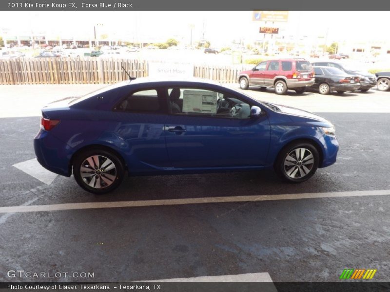 Corsa Blue / Black 2013 Kia Forte Koup EX