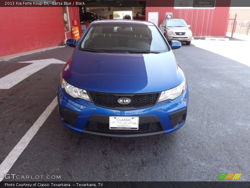 Corsa Blue / Black 2013 Kia Forte Koup EX
