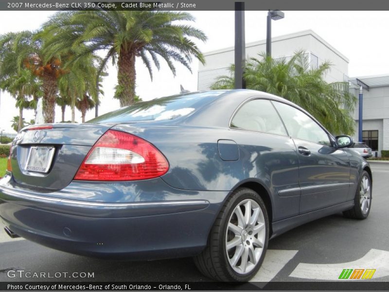 Cadet Blue Metallic / Stone 2007 Mercedes-Benz CLK 350 Coupe