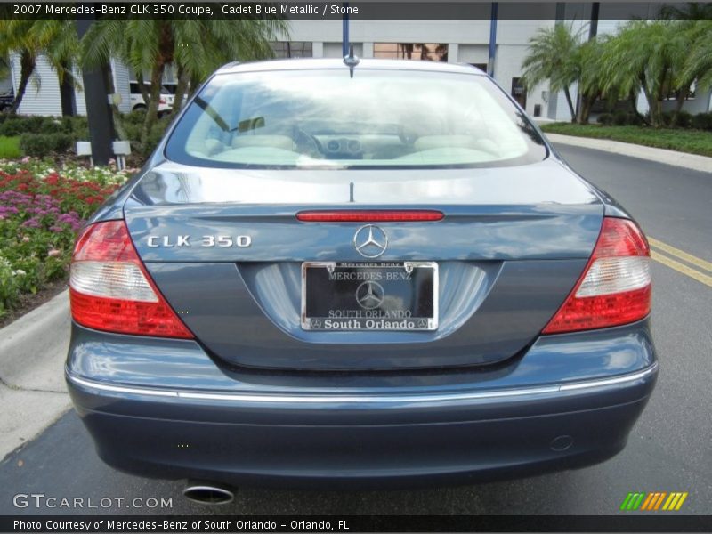 Cadet Blue Metallic / Stone 2007 Mercedes-Benz CLK 350 Coupe