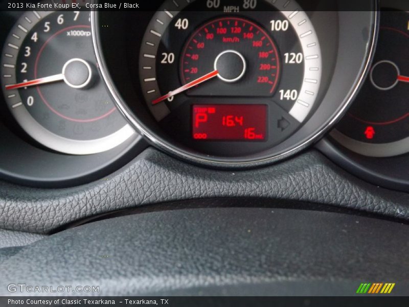 Corsa Blue / Black 2013 Kia Forte Koup EX