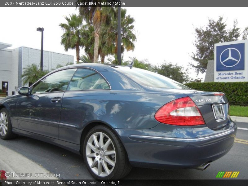 Cadet Blue Metallic / Stone 2007 Mercedes-Benz CLK 350 Coupe