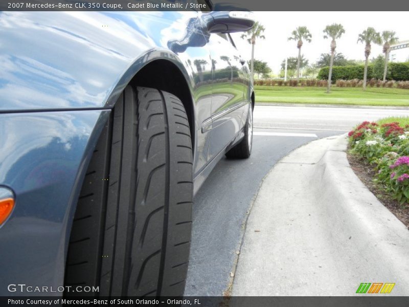Cadet Blue Metallic / Stone 2007 Mercedes-Benz CLK 350 Coupe
