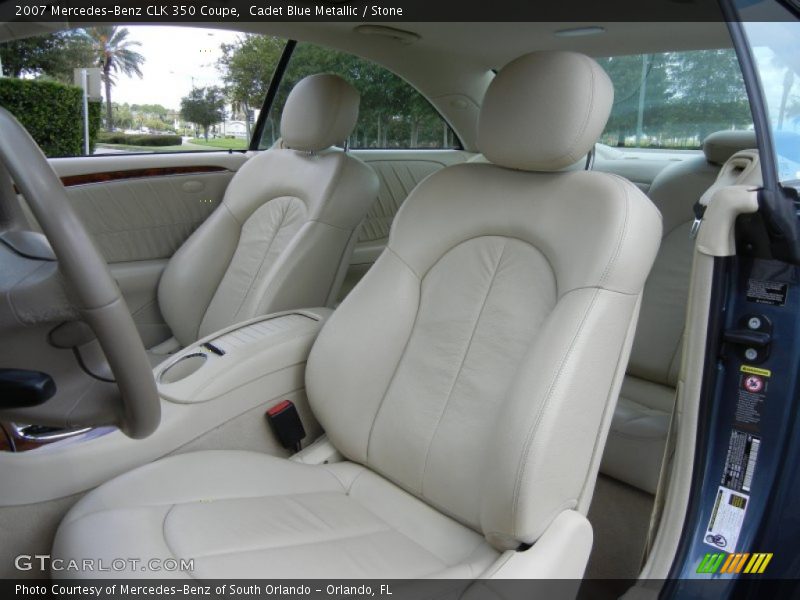 Cadet Blue Metallic / Stone 2007 Mercedes-Benz CLK 350 Coupe