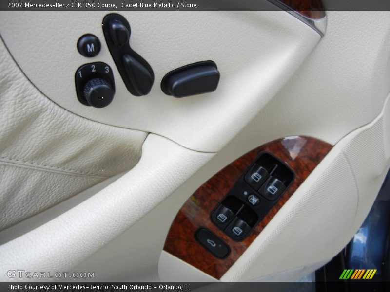 Cadet Blue Metallic / Stone 2007 Mercedes-Benz CLK 350 Coupe