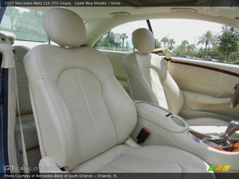 Cadet Blue Metallic / Stone 2007 Mercedes-Benz CLK 350 Coupe