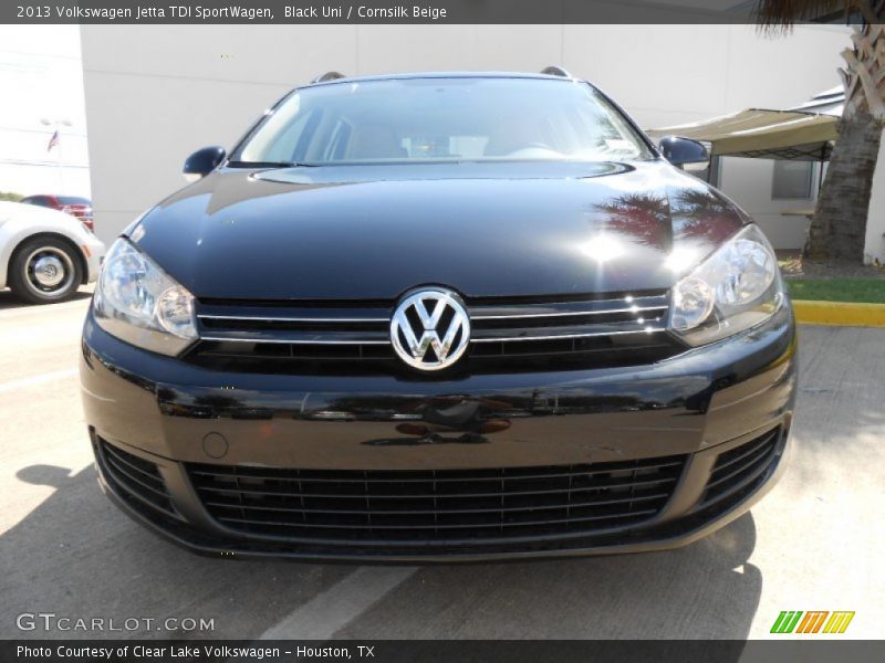 Black Uni / Cornsilk Beige 2013 Volkswagen Jetta TDI SportWagen