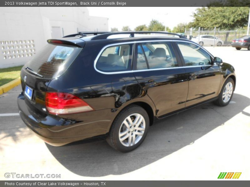 Black Uni / Cornsilk Beige 2013 Volkswagen Jetta TDI SportWagen