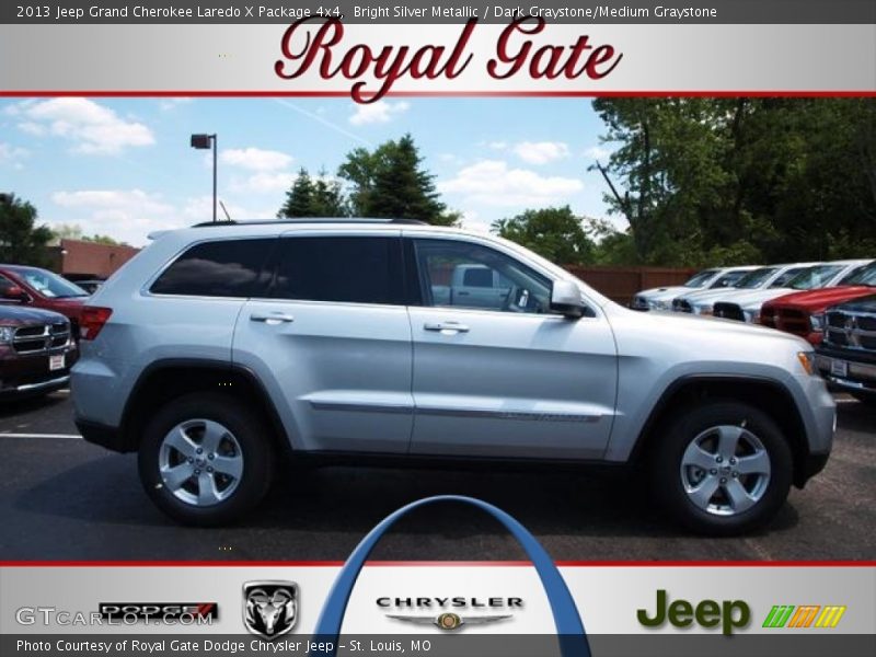 Bright Silver Metallic / Dark Graystone/Medium Graystone 2013 Jeep Grand Cherokee Laredo X Package 4x4