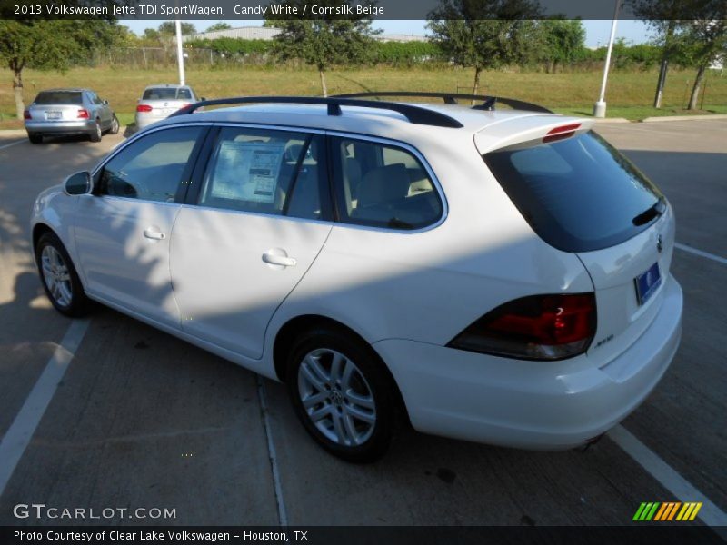 Candy White / Cornsilk Beige 2013 Volkswagen Jetta TDI SportWagen