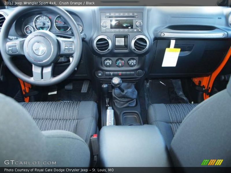 Crush Orange / Black 2012 Jeep Wrangler Sport 4x4