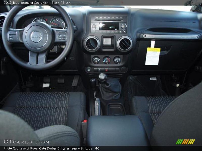 Black / Black 2012 Jeep Wrangler Sport 4x4