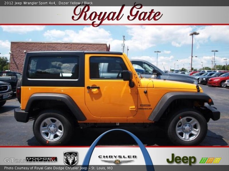 Dozer Yellow / Black 2012 Jeep Wrangler Sport 4x4