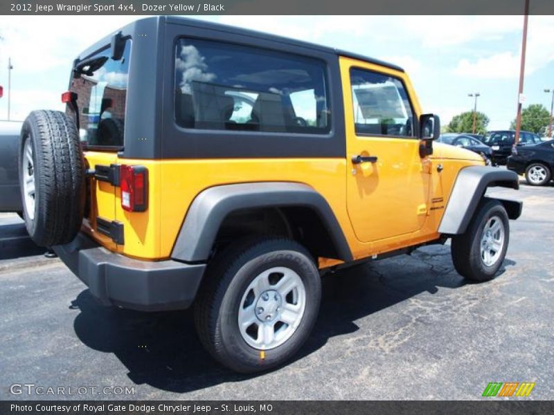 Dozer Yellow / Black 2012 Jeep Wrangler Sport 4x4