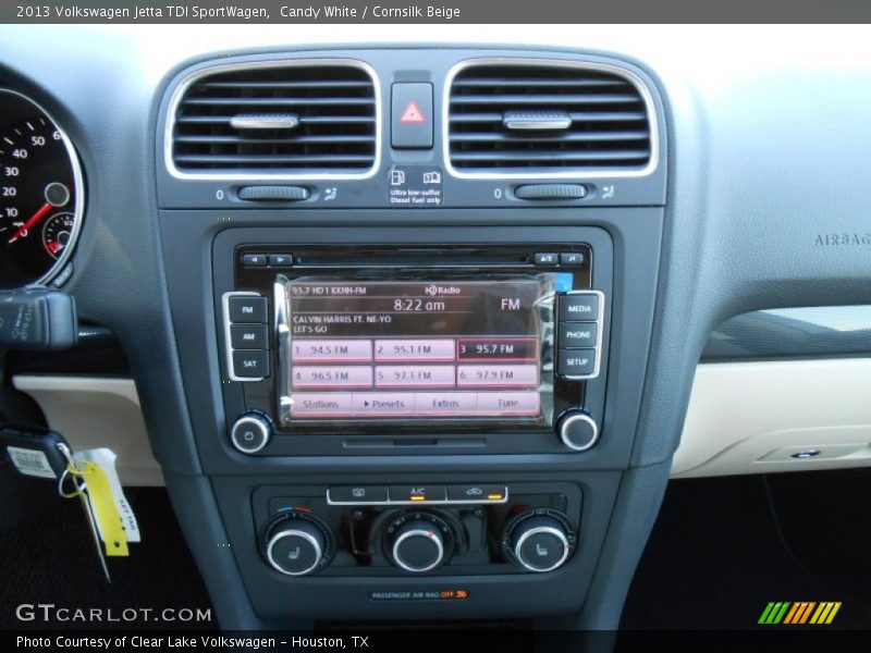 Candy White / Cornsilk Beige 2013 Volkswagen Jetta TDI SportWagen