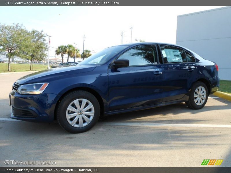 Tempest Blue Metallic / Titan Black 2013 Volkswagen Jetta S Sedan