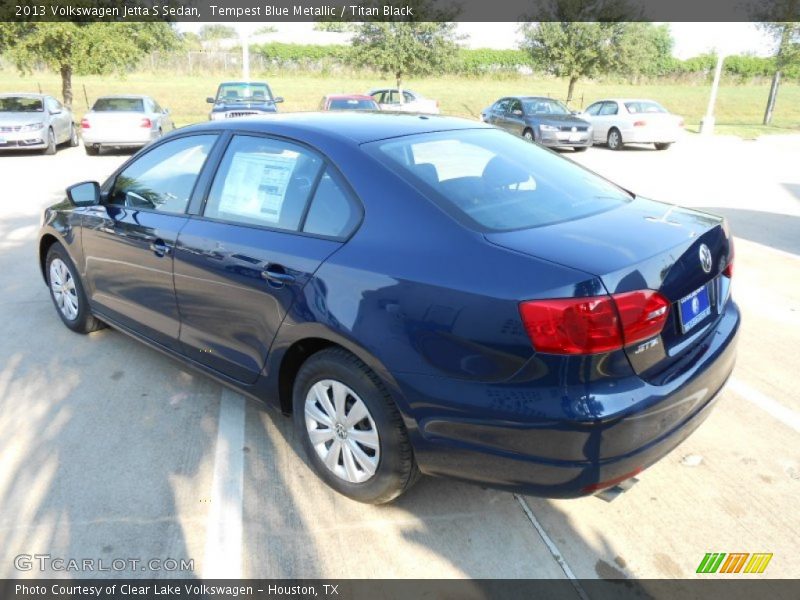 Tempest Blue Metallic / Titan Black 2013 Volkswagen Jetta S Sedan