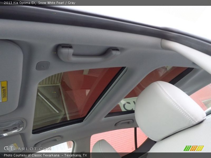 Snow White Pearl / Gray 2013 Kia Optima EX