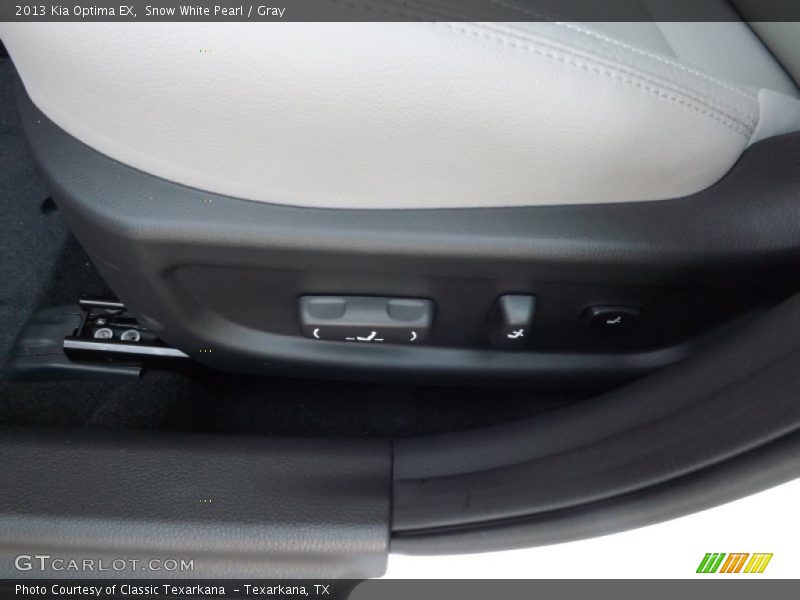 Snow White Pearl / Gray 2013 Kia Optima EX