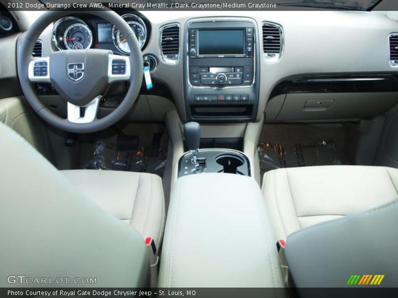 Mineral Gray Metallic / Dark Graystone/Medium Graystone 2012 Dodge Durango Crew AWD