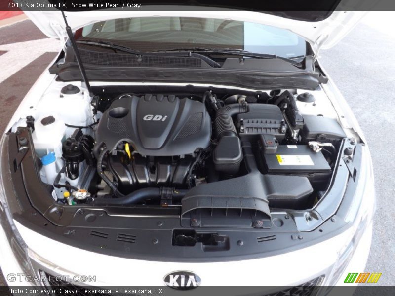 Snow White Pearl / Gray 2013 Kia Optima EX