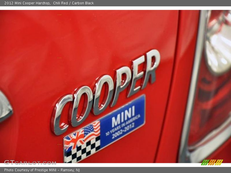Chili Red / Carbon Black 2012 Mini Cooper Hardtop